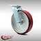 Service Caster 8 Inch Stainless Steel Poly on Aluminum Wheel Swivel Caster with Roller Bearing SCC-SS30S820-PAR - alternate 1